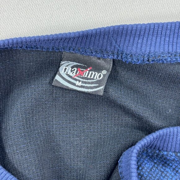 Maximo Crewneck Sweatshirt Men M Blue Yacht Club Embroidered Logo - Picture 6 of 6